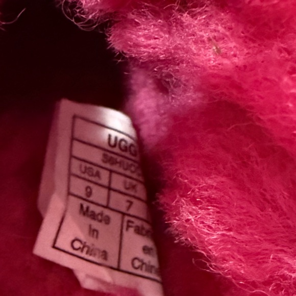UGG Pink Shearling Slippers - Picture 6 of 6